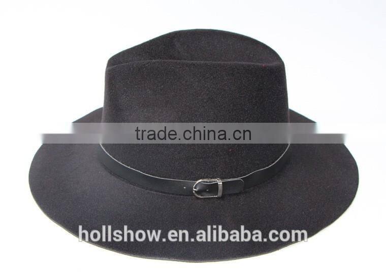 Hot Selling Star Same Style Retro British Ribbon Fixed Women Wool Felt Hat