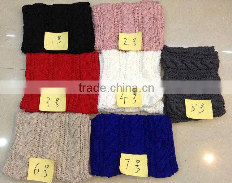 Fashion Twist Girl Winter Knitted Neck Scarf