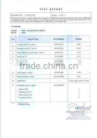 KM+ Advanced Fuel Additives from Malaysia