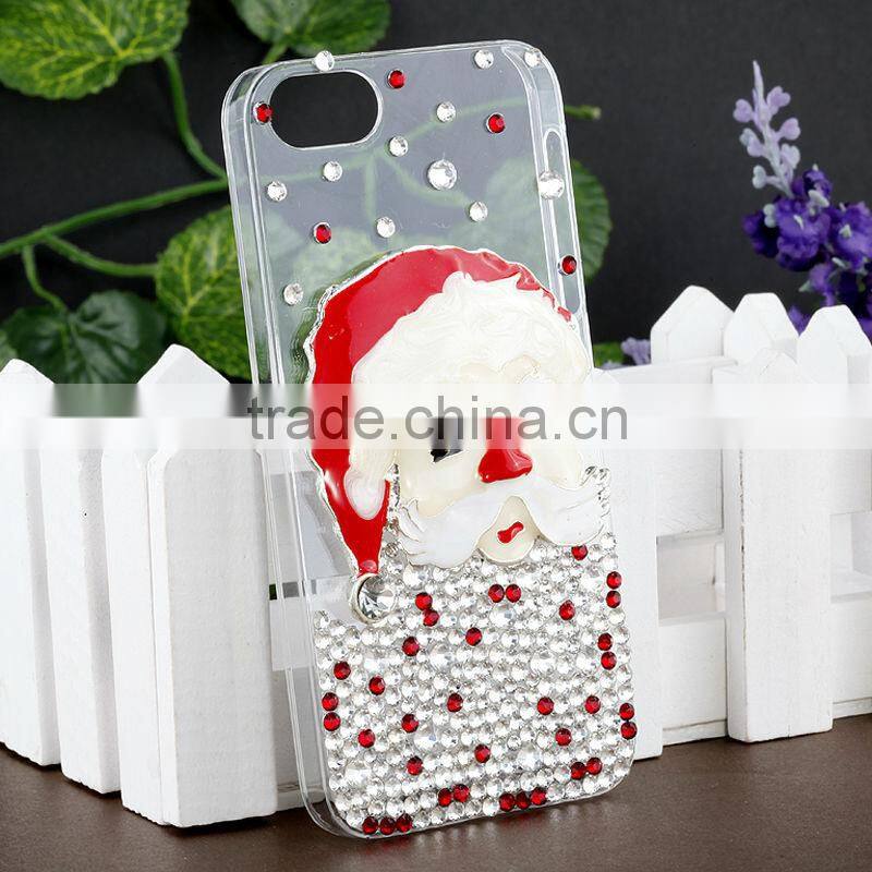IMPRUE Santa Claus 3D Crystal Bling Stone Case For Apple Iphone5 With Retailer Package
