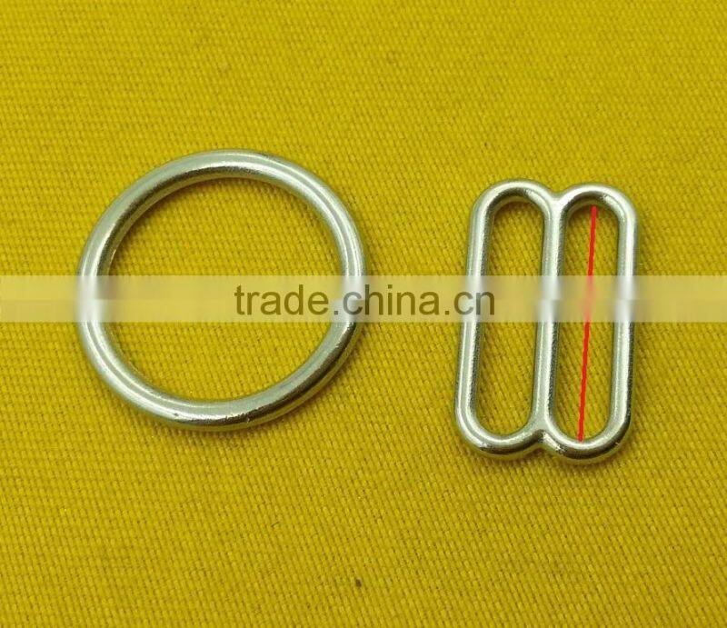 15mm Metal Ring and Slider For Underwear -- MD3022