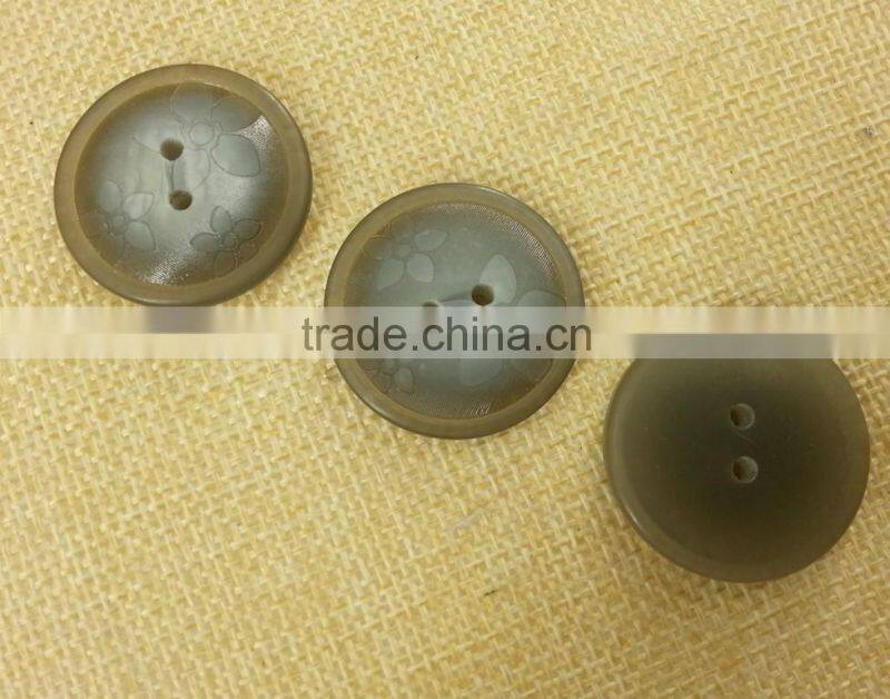 Laser Logo Resin Button --FB007