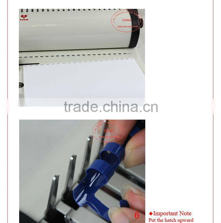 Spiral book binding machine