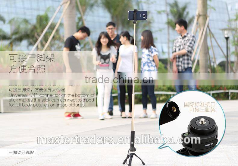 Original Rock Bluetooth Handheld Monopod II 90CM Self-timer Remote Shutter Control Mount For Below 6 Inch Mobile Phone MT-3367