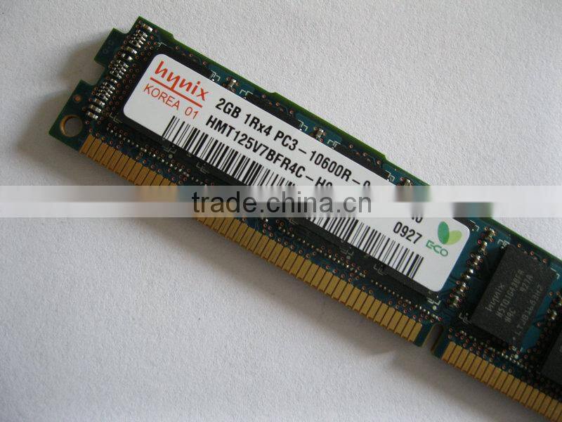 on sales 100% orginal ! 2G PC3-10600 REG 1333MHZ DDR3 server ram memory