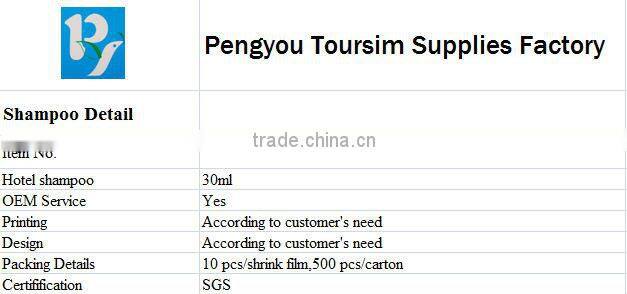 Wholesale convenient natural formula smell good SGS mini shampoo bottle