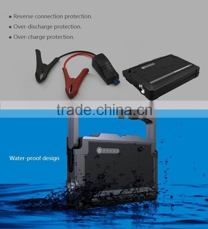 Multi-function epower lipo battery jump starter car accessory mini jump starter powerbank professional 12V jump starter