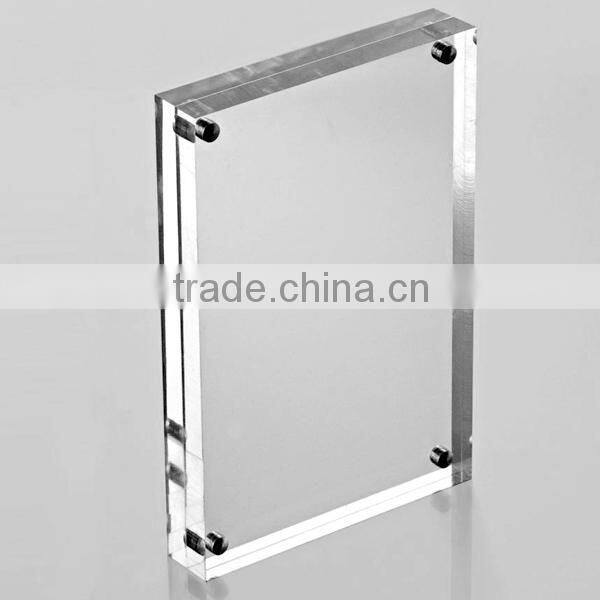 Custom vertical acrylic magnet photo frame high grade birthday gift