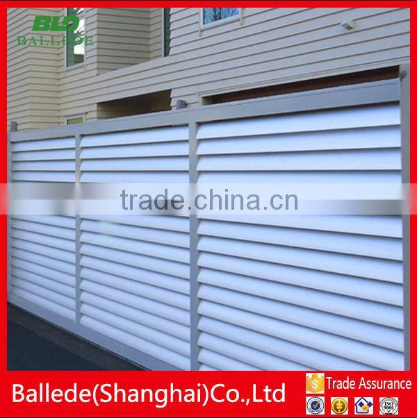 powder coated sunshade airfoil louver fence