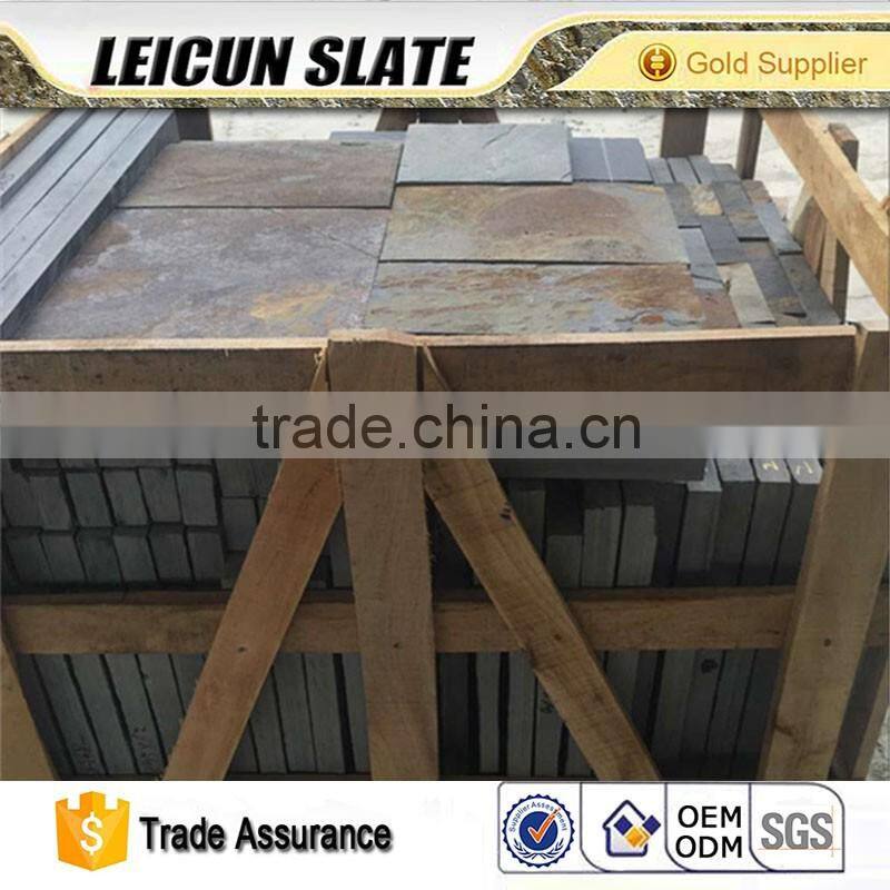 Xingzi factory floor slate mounted one piece slate paver