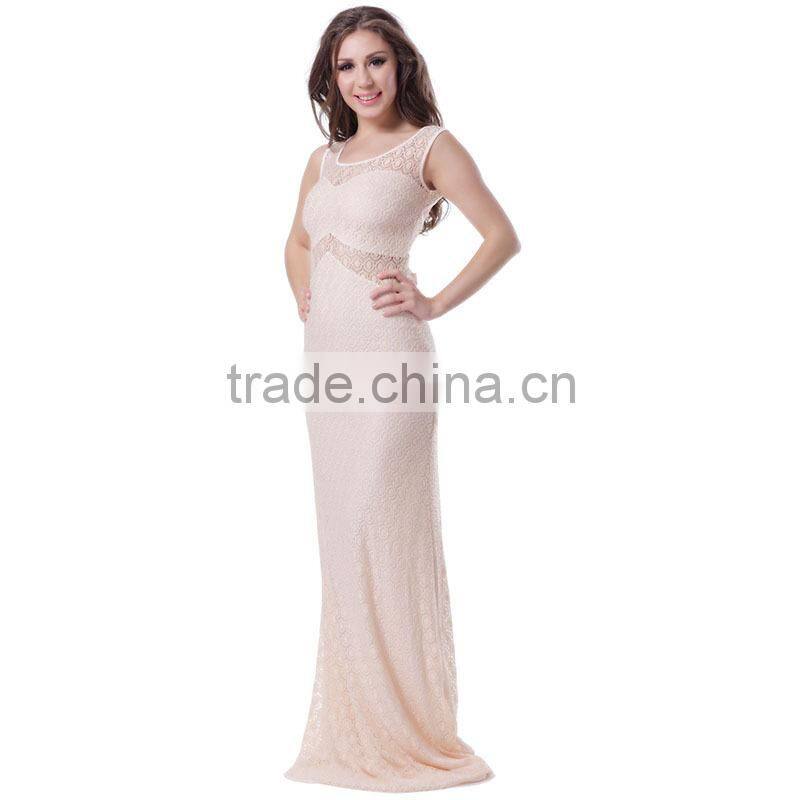 Factory directly special back design high quality long dress floor touching evening dress