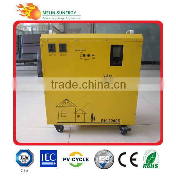 Portable home solar kit with AC output