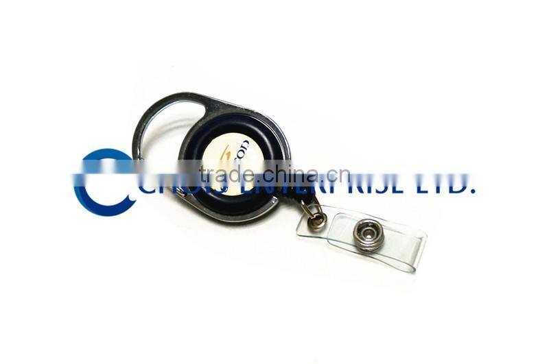 Custom Printing Colored Carabiner Reel, Badge Reel