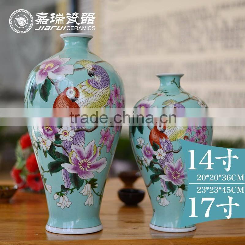 Antique Chinese White Ceramic vase painting designs