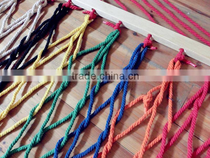 Outdoor leisure garden hammock with wooden stand