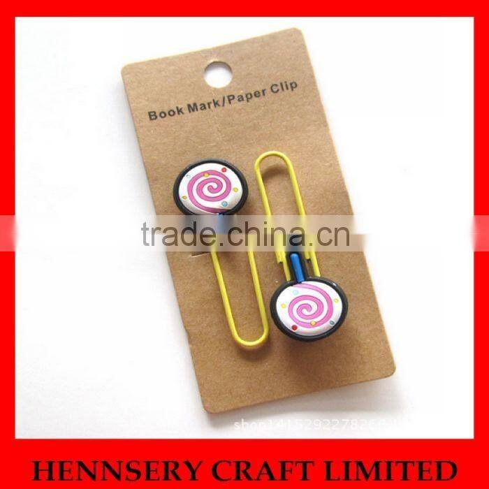 Rubber soft pvc flat metal paper clip