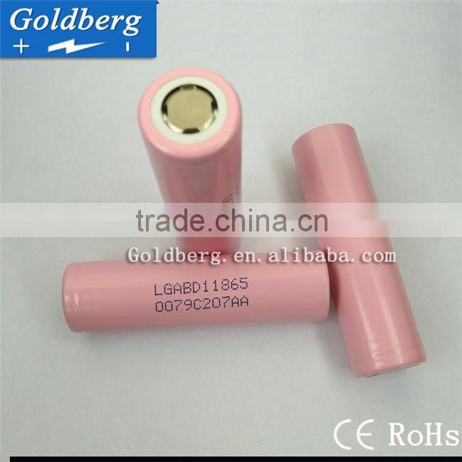 Promotional Price lg d1 18650 3000mAh battery,LGABD11865 3.7v 18650 battery,LG 18650 D1 battery for e cigarette