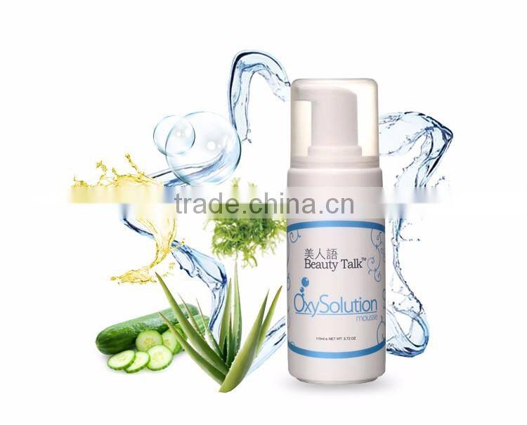 Superior non-irritating cleanser and make-up remover for fragile skin mousse lotion