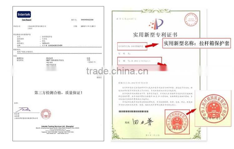 2015 New Designs Protectable And Waterproof Trolley Case Cover Leka luggage cover