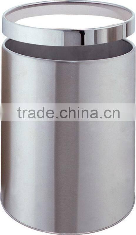 Room Waste Container With Steel Rim, Trash/dust Bin