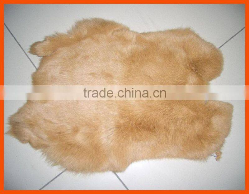 high quality rabbit fur skin dyed colors