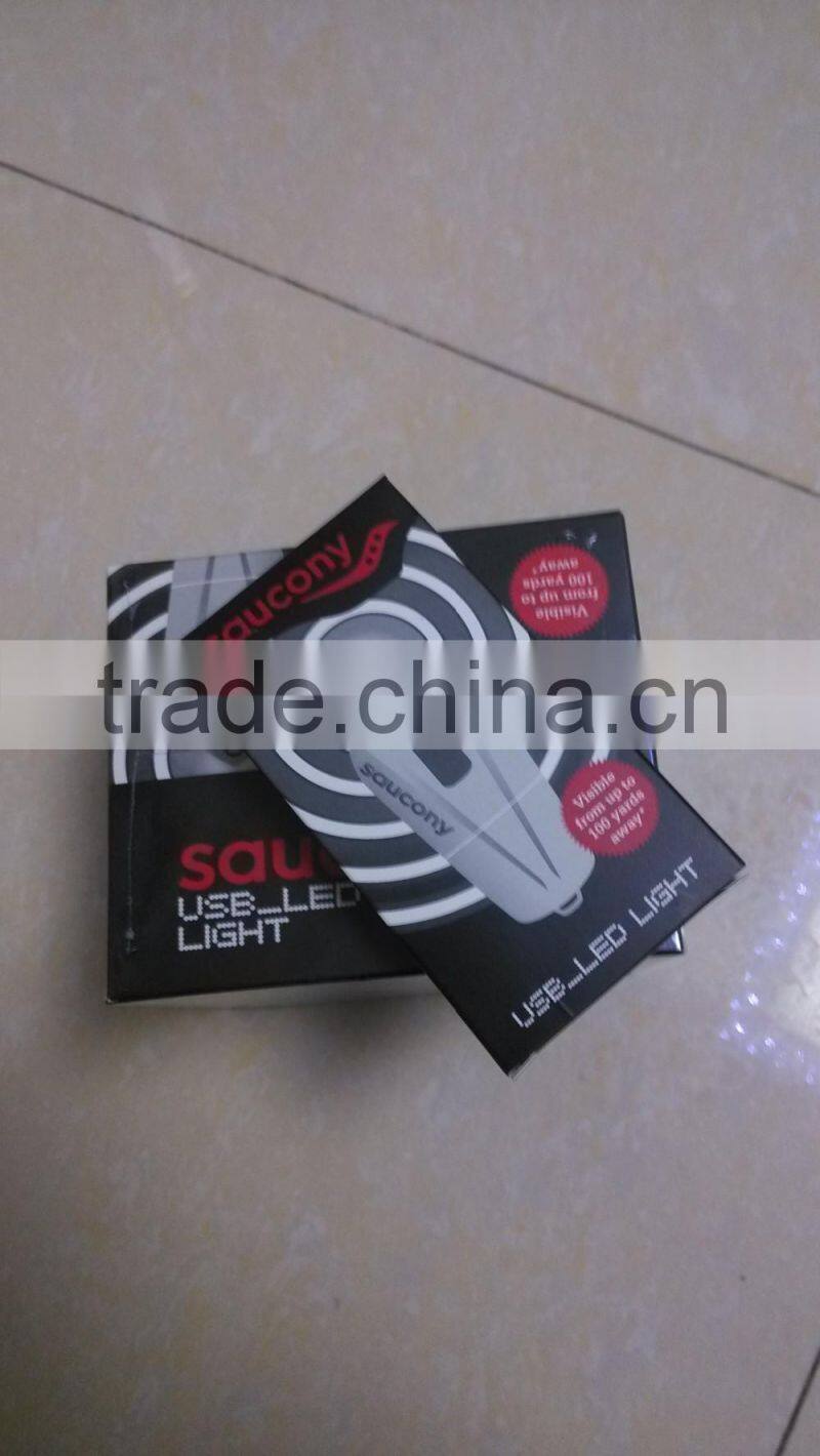 Mini usb rechargeable torch clip