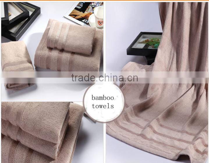 Luxurious from Bamboo Super Absorbent Solid 3 piece bath and face Towel Set