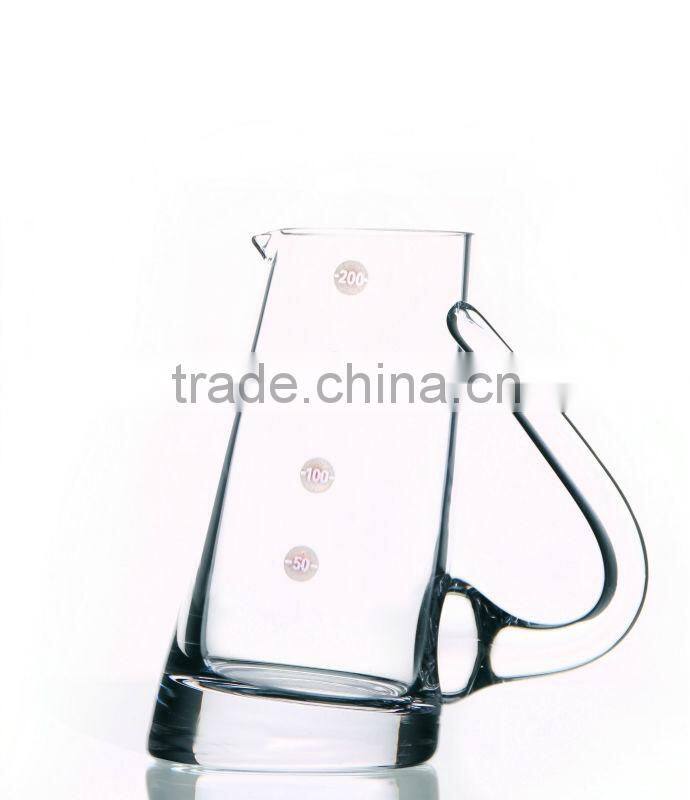 Glass Juice Tea Water Pitcher Jug with Applied Handle -200ML