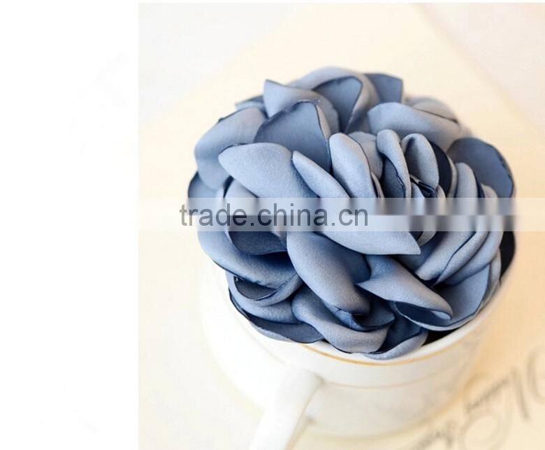 Burned Rose Flower Elastic Hair Band,Women Flower Scrunchy Hair Ring