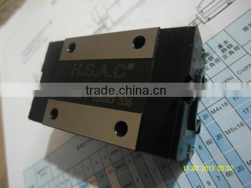 HSAC brand linear guideway GH15 with square block GHH15 imported from Taiwan