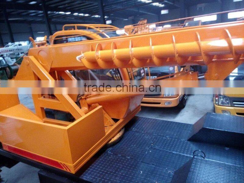 Wolwa 12ton auger truck crane for Russia & Middle Asia market