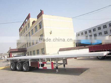 High quality Flatbed Semi Trailer for carrying one 40inch cargo container