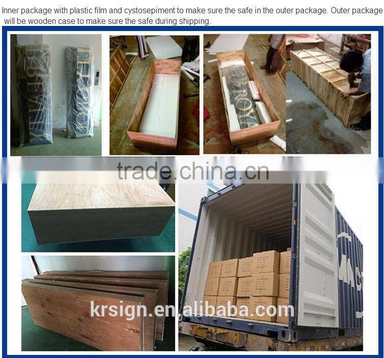 High Quality Front-lit Acrylic light sign, LED Acrylic light sign board