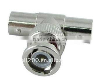 BNC Male to Double Female Video Cable Connector