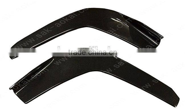 Top real carbon fiber car front bumper splitters for universal type