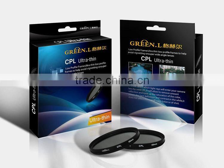 Graduated filter set-red,yellow,blue,green,orange,gray,purple