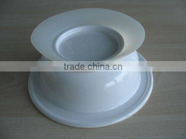 2015 children melamine set with anti slip rubber