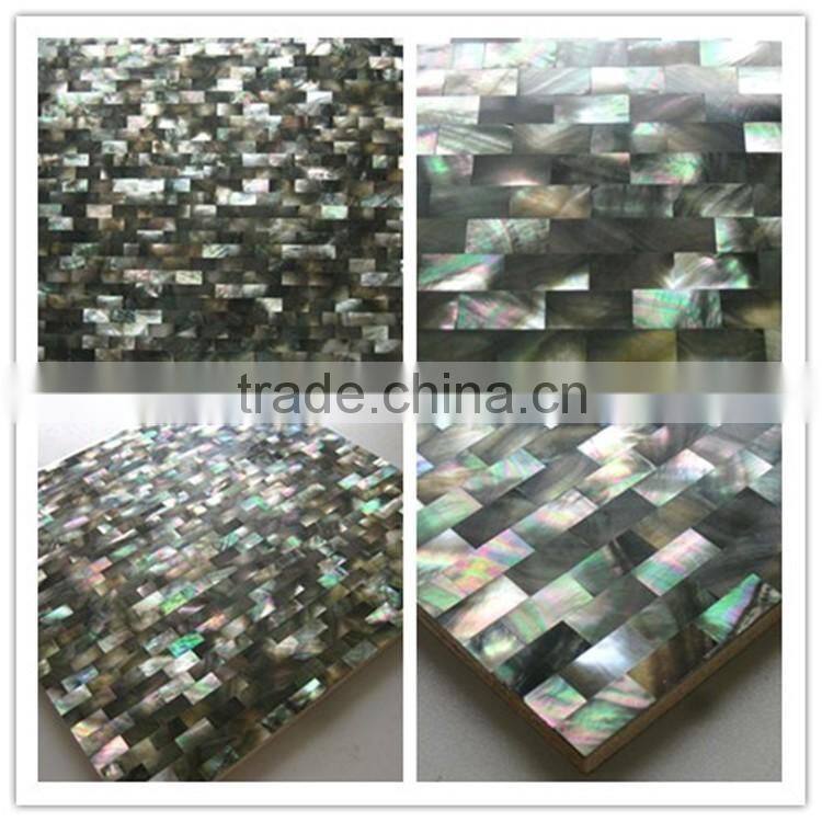 beauty natural black mother of pearl seashell mosaic table top