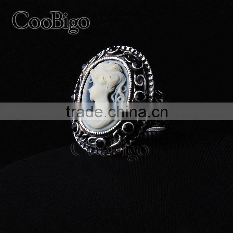 Fashion Jewelry Zinc Alloy Vintage Style Ring Women Party Show Gift Dresses Apparel Promotion Accessories