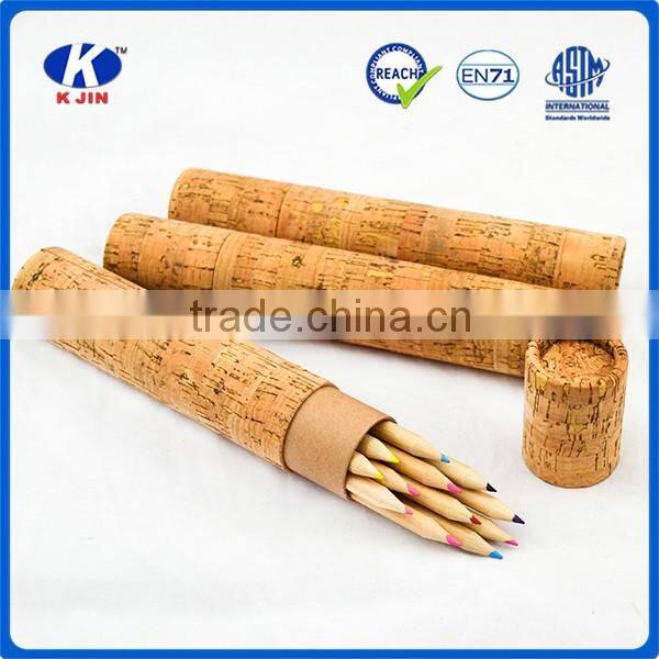 7' new design color Pencil in cork box For gifts