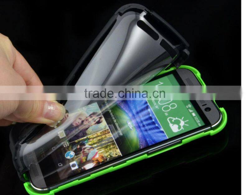 Hybrid Shock Proof Silicone Mobile Phone Case For HTC M8