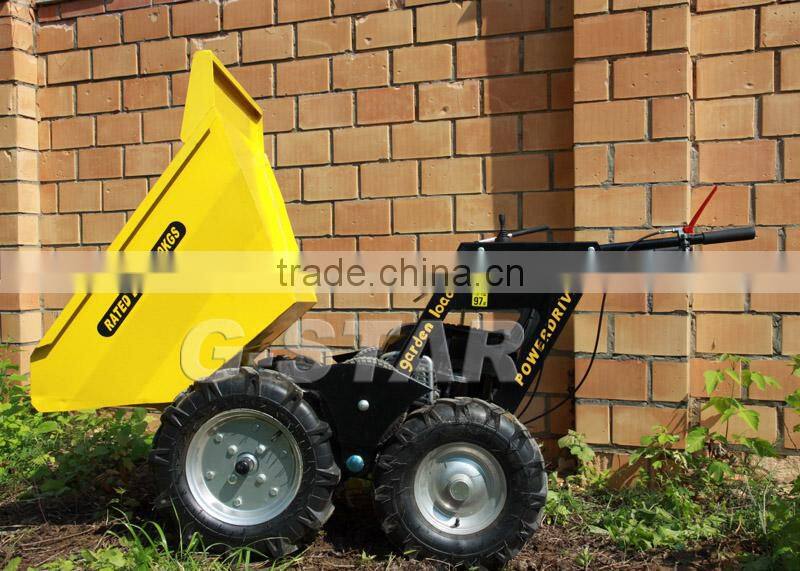 BY250 garden tracked power barrow 250kg loading power barrow