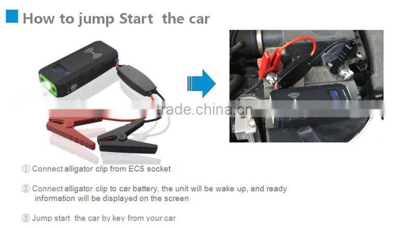Wholesale 12V Car Power Bank Emergency Jump Starter Multi-function Portable Mini Car Battery Jump Starter