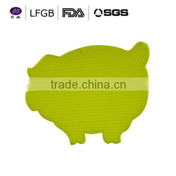 cartoon patterns Tea Cup Coaster silicone cup mat/pad for promotion decorative table mat
