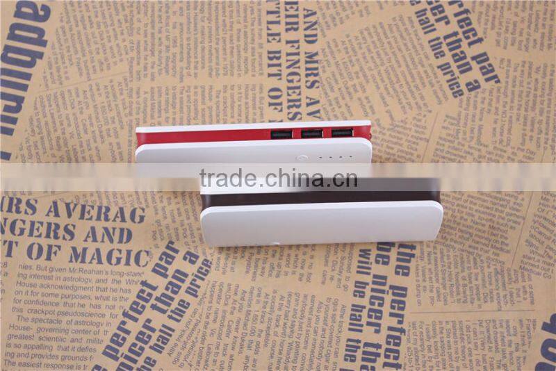fashionalbe 5V/1A 5V/2.1A dual output power bank for hp
