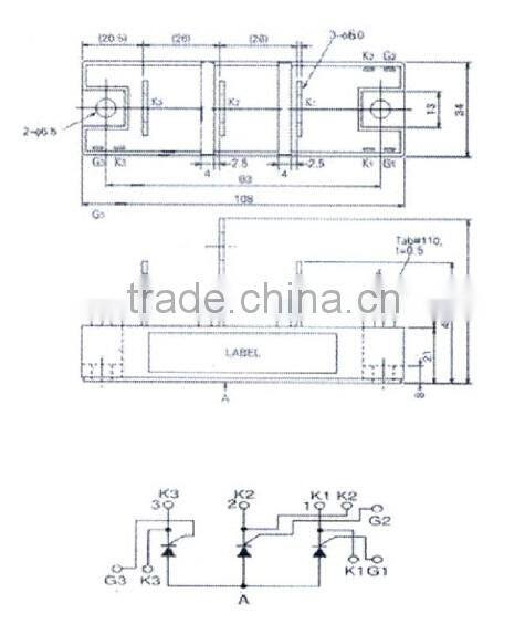 200A thyristor module