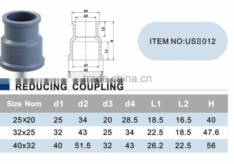 ERA Reducing Coupling(PVC Pressure Fittings Type II)