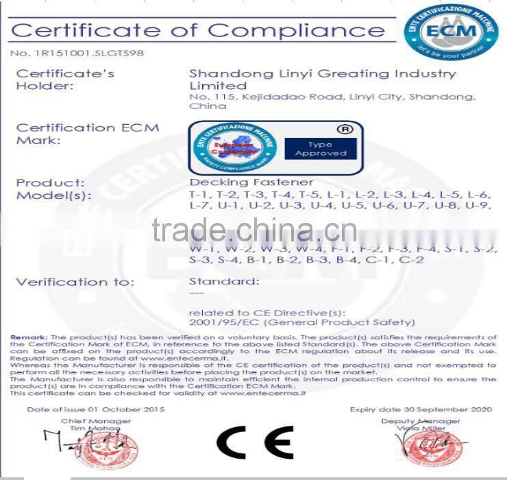 Hidden decking fastener, decking fastener