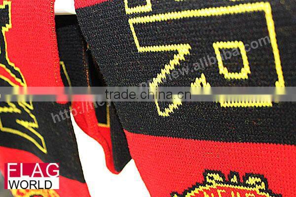 design customized embroidery football fans scarf