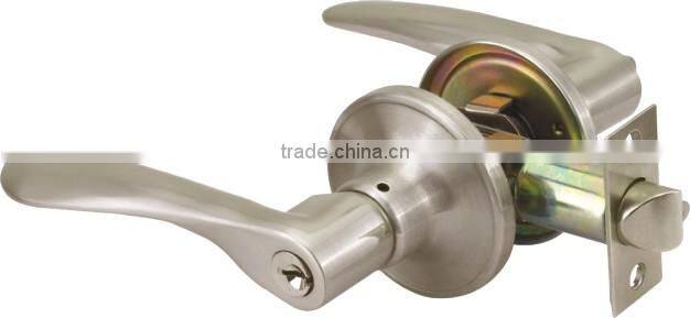 North and south American style zinc alloy double handles main door tubular lever locks